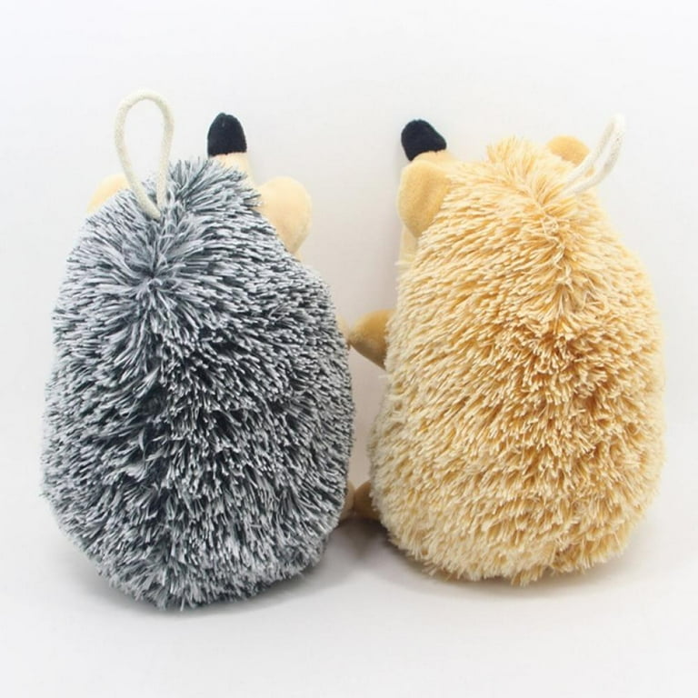 Dog Squeaky Toys Cute Hedgehog Stuffed Plush Dog Toys for Puppy Teething Interactive Dog Chew Toys for Small and Medium Dogs Training and Reduce