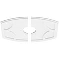 thumbnail image 2 of 22"W x 14 5/8"H x 4"ID x 11 3/4"C x 1"P Kailey Architectural Grade PVC Contemporary Ceiling Medallion, Two Piece, 2 of 11