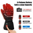 thumbnail image 2 of Sun Will Gants de Moto Chauffants pour Hommes, Mitaines Rechargeables pour Protection de la Conduite TP-3TG, 2 of 9