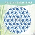 thumbnail image 3 of Sea Turtle Round Tablecloth 60 inch,Shell Pearls Watercolor Circle Table Cloth Polyester Waterproof Stain Wrinkle Free Table Cover for Home Kitchen Dining Party Pinic Patio Outdoor Decor, 3 of 6