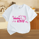 thumbnail image 3 of Camiseta de verano con estampado de Hello Kitty para niños y niñas, ropa para niños, camisetas de algodón para niños, camisetas deportivas de manga corta a la moda para edades de 3 a 14 años, camiseta, 3 of 5
