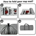 thumbnail image 4 of KAINSY Custom Toddler Nap Mat, Personalized Name Nap Mats for Daycare Preschool Kindergarten Car Series Portable Sleeping Bag with Pillow and Blanket for Kids Boys Girls Easy Roll Up Vintage Racers, 4 of 8
