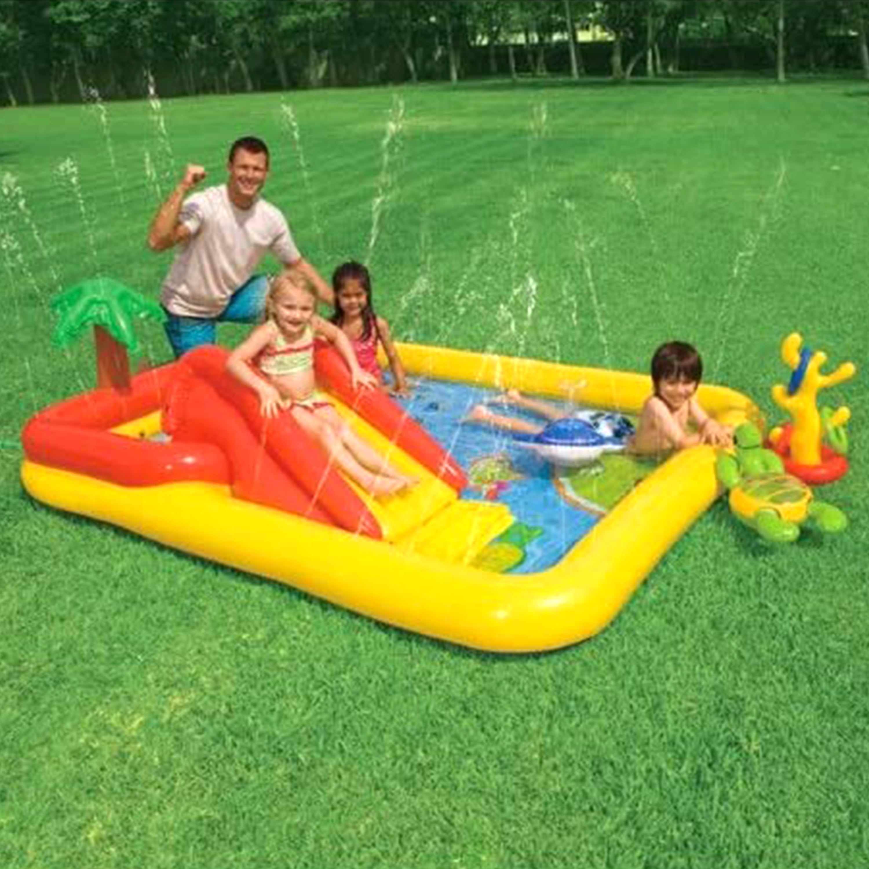 Open Box) Intex, 57454EP, Ocean Play Center Rectangular Kiddie