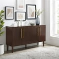 thumbnail image 2 of Pemberly Row 2 Large Cabinets Modern Wood Sideboard in Mahogany, 2 of 12