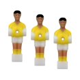 thumbnail image 3 of Almencla 3 Soccer Table Men Player Mini Dolls Table Supplies Foosball Men Replacement Set Yellow, 3 of 8
