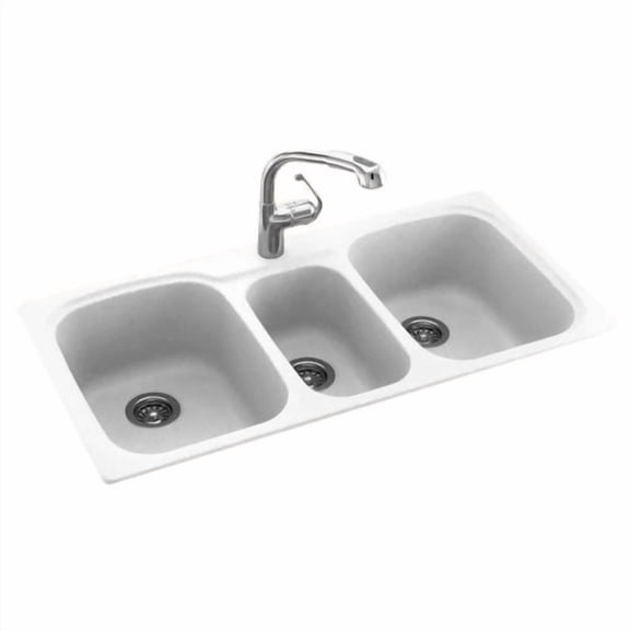 Swan Surfaces 44'' L x 22'' W Drop-In/Undermount Kitchen Sink
