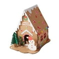 thumbnail image 2 of DIY Christmas Houses Christmas s Kits Room Table Decor Handmade Paper Style A, 2 of 9