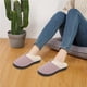 thumbnail image 5 of Zapatillas de casa peludas para mujer, pantuflas de espuma viscoelástica, zapatos de dormitorio de felpa cálidos para interiores y exteriores con forro de piel sintética, 5 of 5