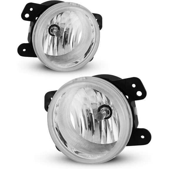 Fog Lights For 2007-2011 Jeep Wrangler/ 2005-2008 Dodge Magnum/ 2009-2010 Dodge Journey OEM Replacement Clear Fog Lamps 2PCS