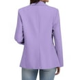 thumbnail image 4 of qucoqpe Blazers for Women Casual Open Front Long Sleeve Button Work Business Suit Coat Womens Lightweight Office Suit Jackets Blazer, 4 of 8