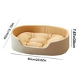 thumbnail image 2 of Double-Sided Oval Pet Bed, Washable Dog House Three-Dimensional Cat Ded Calming Nest with Non-Slip Base for Cats & Small Dogs, 2 of 5