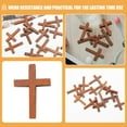 thumbnail image 2 of WASHWEPE Solid Wood Crafts Pendant 50Pcs 1.6x1.2x0.3In, 2 of 6