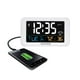 thumbnail image 1 of Reloj despertador AcuRite Intelli-Time con cargador USB y temperatura y zumbido, 1 of 6