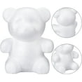 thumbnail image 3 of 7PCS White Foam Teddy Bear Heart Mould styrofoam Shape Modelling 3D Heart Polystyrene Handmade DIY Desktop Art Craft for Flower Arranging Gift Wedding Party Decoration 6.5" x7.5", 3 of 5