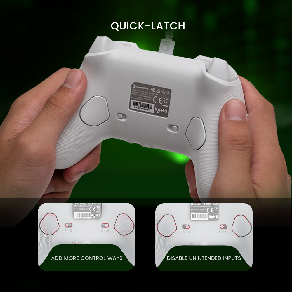 Control con Cable GameSir G7 SE para Xbox Series X|S, Xbox One y Windows 10/11, Gamepad Plug and Play con Joysticks Hall Effect/Gatillos Hall, Jack de Audio 3.5mm 3