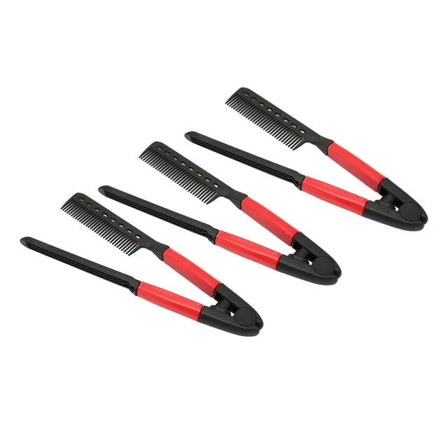 Peine Alisador De Cabello, Peine Para Peinar En Forma De V, 3 Piezas, Resistente A Altas Temperaturas, Duradero, Multiusos, Portátil Para Cabello Descuidado
