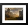 thumbnail image 2 of Albert Bierstadt 24x17 Black Modern Framed Museum Art Print Titled - Looking Down Yosemite Valley, California (1865), 2 of 5
