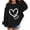 Black, variant on Girls Oversized School Sweatshirt Teens Prepp𝗒 Heart Pullover Tops Kids Cute Sweatshirts Fall Winter Long Sleeve Loose Pullover Sweater Tops Kids Graphic Hooded Sweatshirt Back-To-School