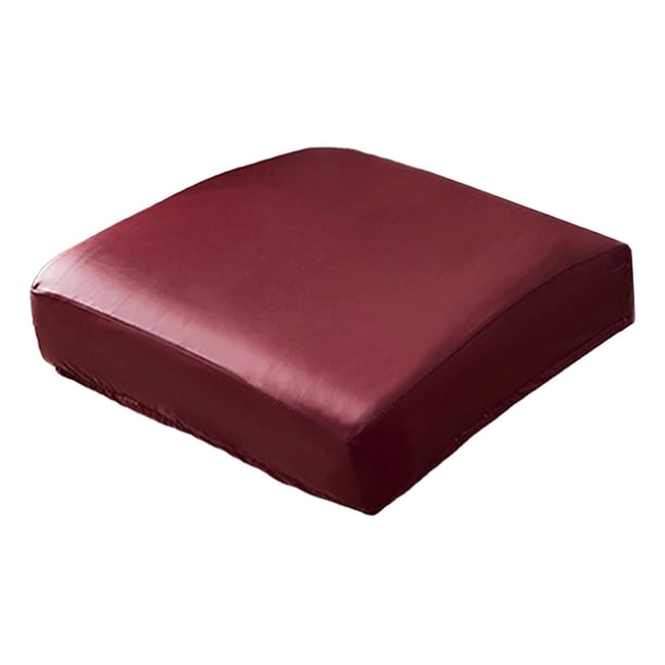 Fundas para asientos de sillas de comedor, fundas para sillas, protector de cojín para asientos de sillas Vino rojo