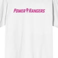 thumbnail image 3 of Power Rangers Pink Ranger Firing Bow Adult White Crew Neck Short Sleeve T-shirt-Large, 3 of 4