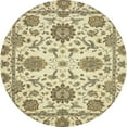 thumbnail image 1 of Ahgly Company Machine Washable Indoor Round Abstract Brown Area Rugs, 7' Round, 1 of 7