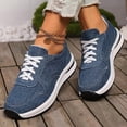 thumbnail image 2 of IEMIEMIEM Women's Platform Canvas Sneaker 2026 Casual Lace up Stylish Tennis Running Retro Classic Trainers Non Slip Walking Fashion Sneakers Dark Gray 7.5 Wide, 2 of 6