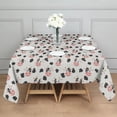 thumbnail image 3 of Beige Cow Spot Pattern Square Tablecloth,Waterproof Square Table Cover,Wipeable Spillproof Washable Table Cover for Home Kitchen Party Decor 52"x52"(132x132cm), 3 of 6