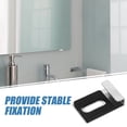 thumbnail image 3 of OULII 4Set Mirror Holder Clips for Wall Mounting Metal Glass Clips Easy to Install Black Stainless Steel, 3 of 8