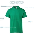 thumbnail image 2 of Gildan Adult Ultra Cotton T-Shirt, Style G2000, Multipack, Charcoal 10-Pack, Small, 2 of 6