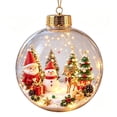 thumbnail image 3 of Akmoler Glowing Christmas Story Ornament, Light-Up Mini Holiday Scene with Warm LED Light, Festive Keepsake Gift for Home Party Tree Mantel, Christmas Decorations & Gifting Use, 3 of 8