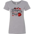 thumbnail image 3 of Inktastic Ladybug Hugs with Cute Ladybug and Flowers Women's T-Shirt, 3 of 5