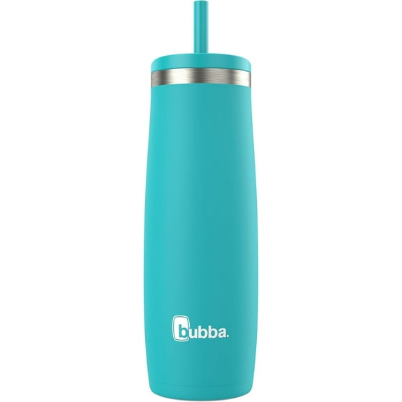 Bubba Radiant Tumbler 24 oz Stainless Steel Travel Mug, Rubberized Scuba Blue
