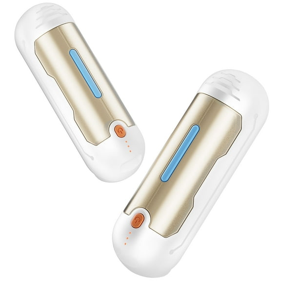 Hand Warmers Rechargeable, Mytrix Portable 2 in 1 6000Ah Electric Handwarmers Reusable, USB Winter Pocket Heater 2 Pack for Men Black