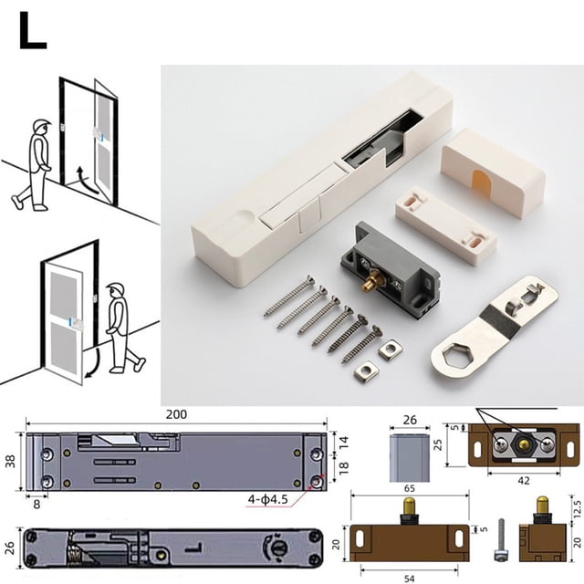 Adjustable Damping Buffer Door Closer Silent Closing Easy Installation