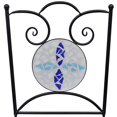 thumbnail image 3 of vidaXL Folding Bistro Chairs 2 pcs Ceramic Blue and White, 3 of 5