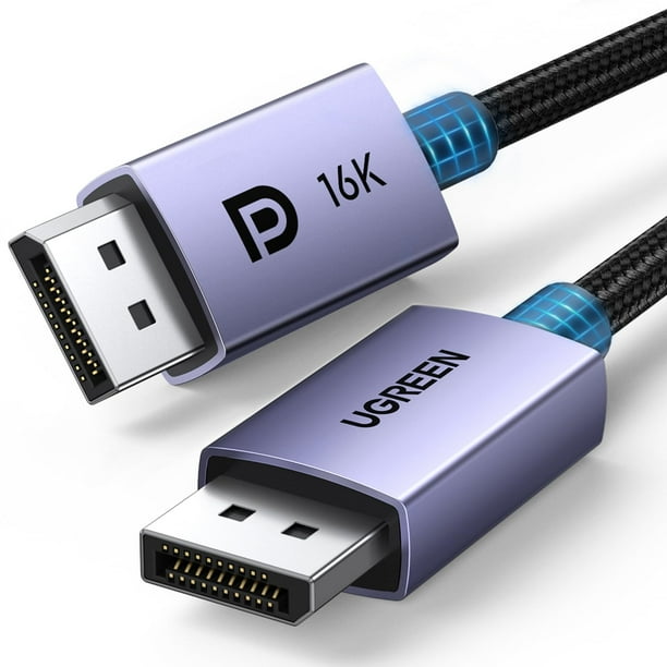 Cable DisplayPort UGREEN DP 2.1 40 Gbps 16 K @30Hz 8 K @240Hz 4K @240Hz