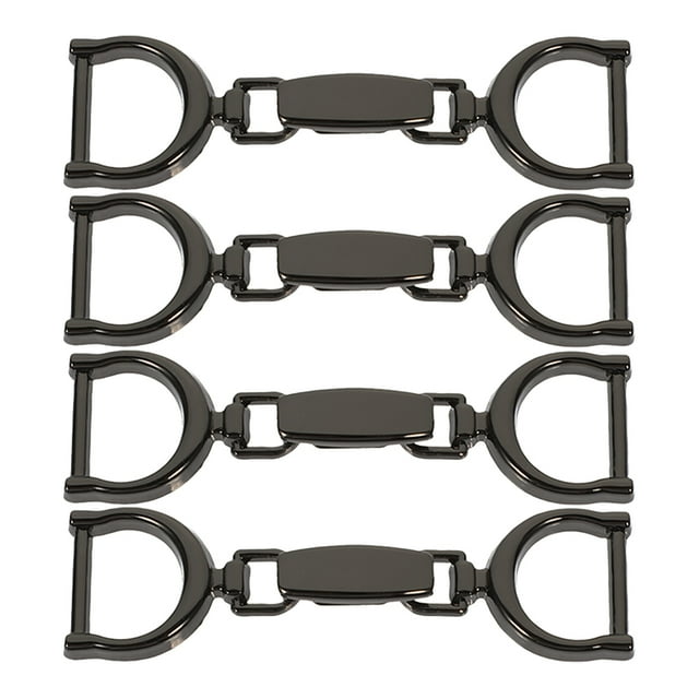 4 hebillas de metal para zapatos: hebillas de cadena de metal ajustables decorativas para zapatos, cinturones, ropa y pantalones, costura y manualidades.