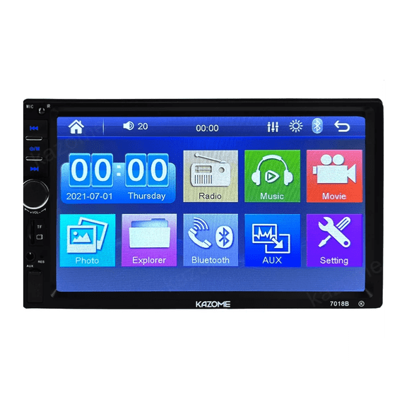 Auto Estéreo Táctil Bluetooth con Usb, Fm, Aux y  Cámara