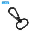 thumbnail image 3 of Uxcell 15Pack Swivel Clasps, 0.8" Oval Ring Lobster Clasp Claw Push Gate Snap Hook, Black, 3 of 6