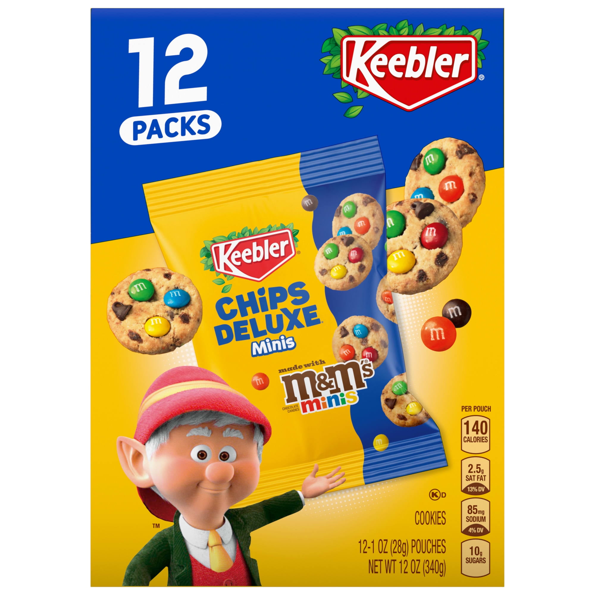 (4 pack) Keebler Chips D Rainbow Caddie 4/12ct/12oz