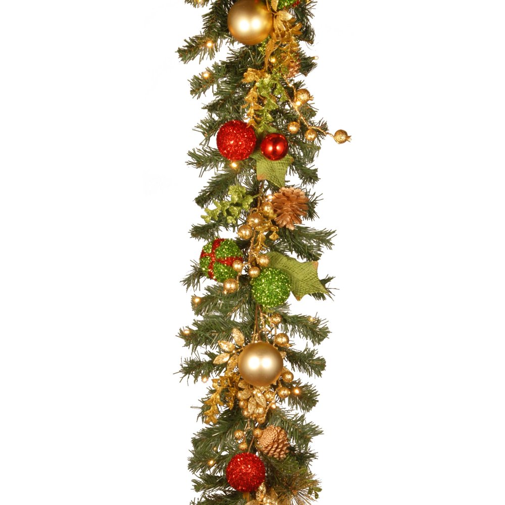 72&quot; Pre-Lit Battery Operated Artificial Christmas Garland - Warm White