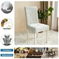 thumbnail image 5 of Super Stretch Chair Slipcovers,Dining Room Chair Covers Universal Anti-Dust Removable Washable Thicken Jacquard Chair Protector for Hotel Banquet Kitchen Decor-2-light grey, 5 of 7