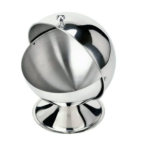 

Stainless Steel Spice Condiment Seasoning Box with Swivel Cover Salt Sugar for Kitchen