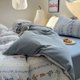 thumbnail image 4 of Funda nórdica, juego de 4 piezas Fresh Blue Floral Bedding Set, 4 of 7