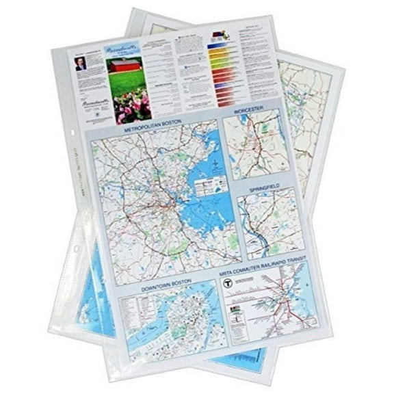 17x11 Sheet Protectors side loading with 3-holes 25 Sleeves Durable Archival safe Crystal Clear