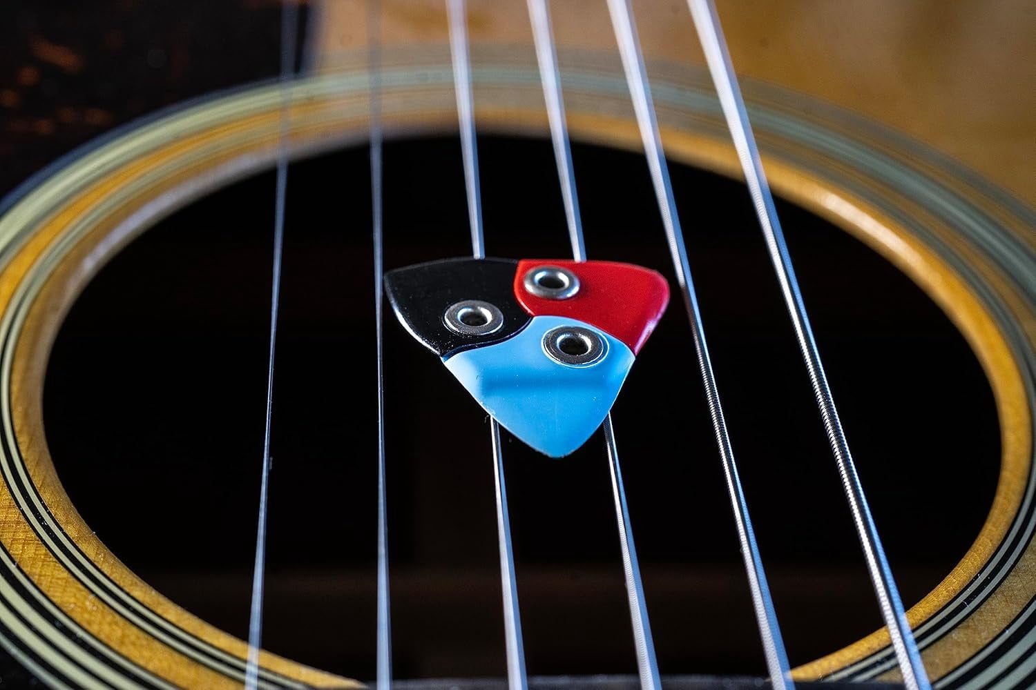 6X BLACK MOUNTAIN Asteroid Guitar Pick | World's First Multi-Material 3-in-One