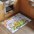 thumbnail image 3 of Easter 2'x3' Washable Rug, Green Truck Eggs Flowers Butterflies Purple Plaid Non-Slip Soft Doormat Area Rugs for Entrance Bathroom Bedsides, Carpet for Kitchen Bedroom, Entryway Floor Mat, 3 of 9
