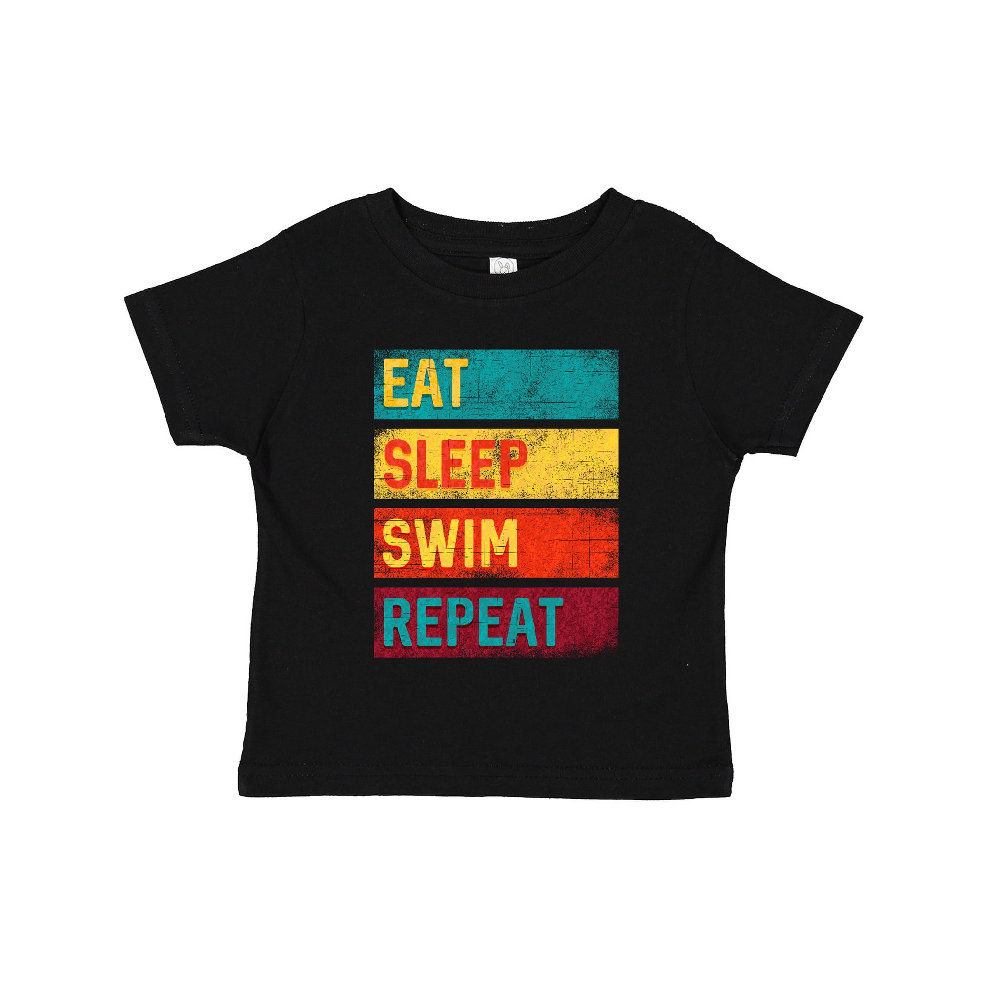Inktastic Swimming Eat Sleep Swim Repeat Boys or Girls Toddler T-Shirt