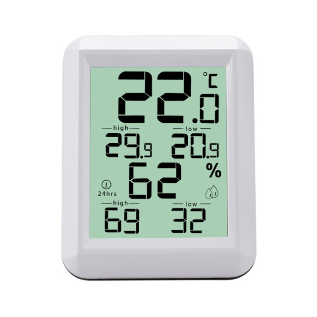 Mini termómetro higrómetro, monitor de temperatura y medidor de humedad, termómetro digital LCD para interiores, termómetro higrómetro °C/°F, con soporte trasero, para oficina en casa kaili Sencillez