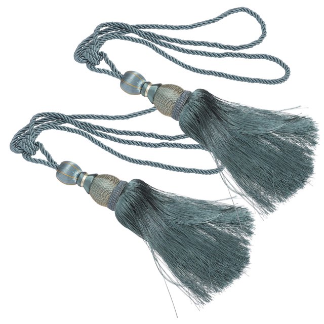 FOMIYES 2Ud Decorativos Para En Azul Oscuro Con Detalle De Borlas Para Fijar Y Asegurar